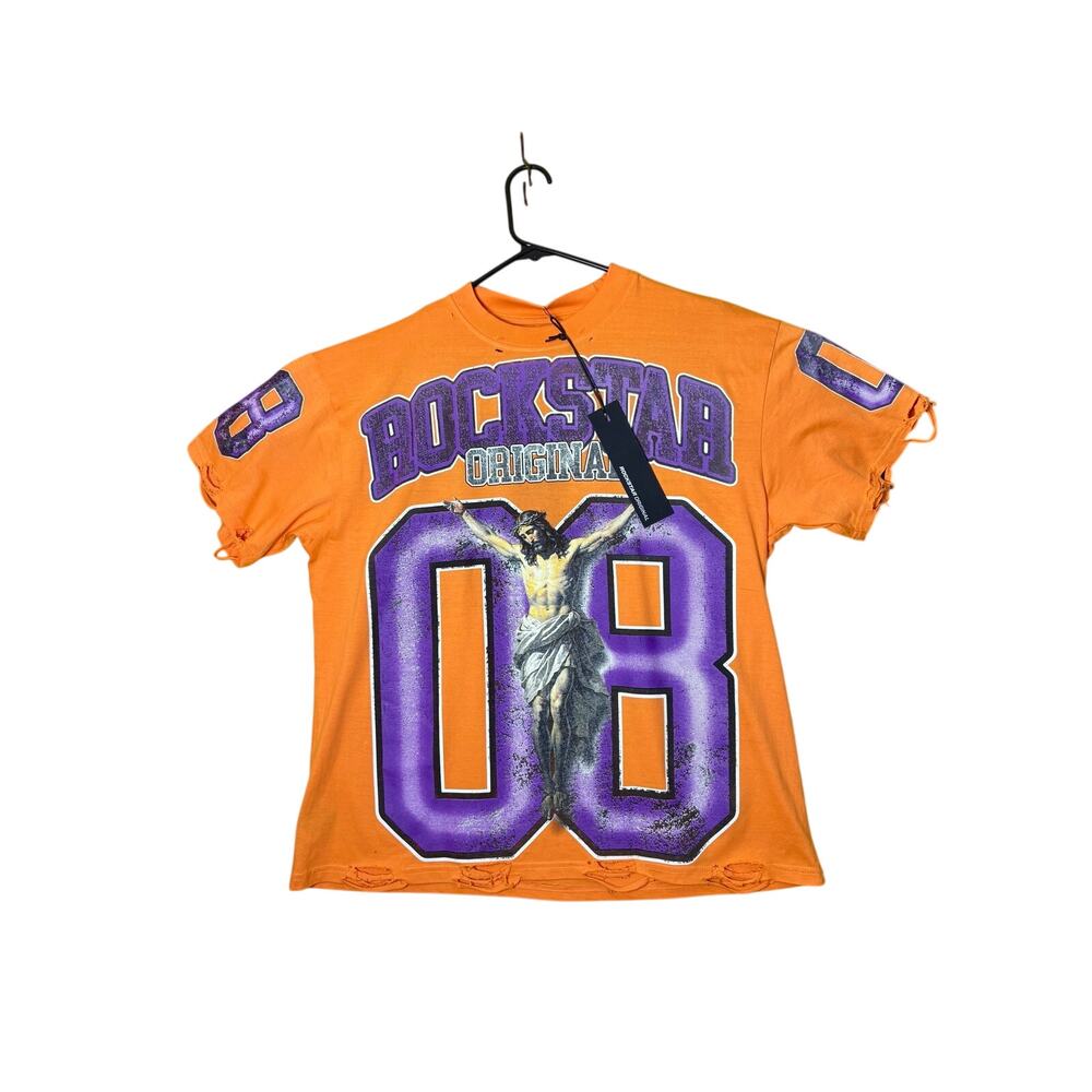 NWT - Rockstar Original Distressed T-Shirt - Oversized Med.